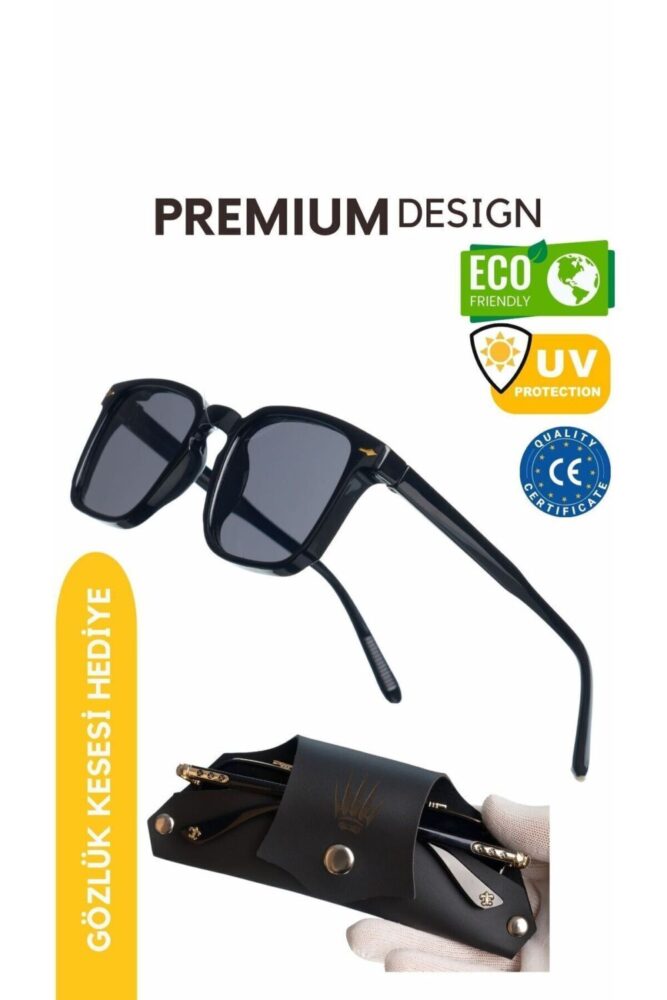 WATCHOFROYAL Güneş Gözlüğü Kadın & Erkek Uv400 Cam Ce Belgeli Siyah Lorraınew - Görsel 2