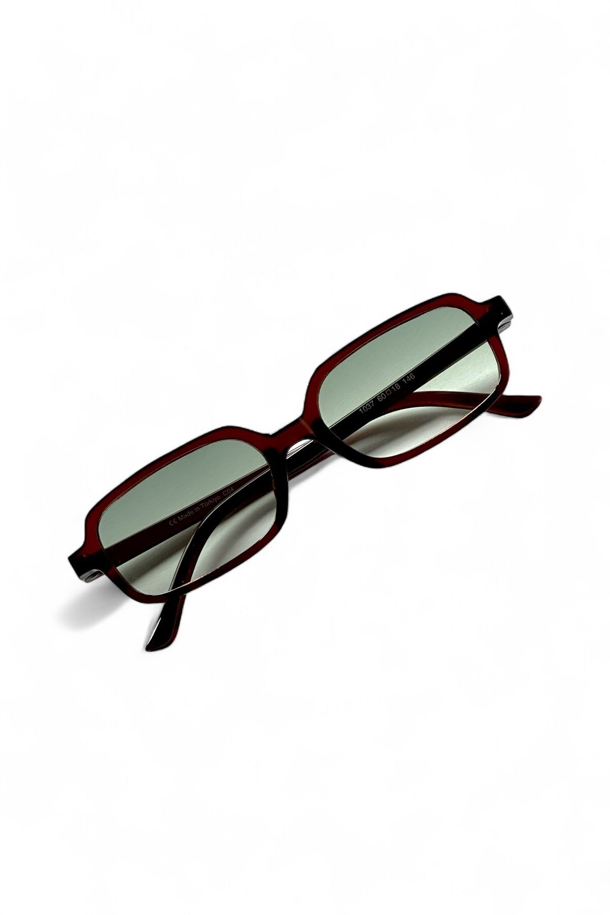 REN EYEWEAR Bloom Kare Güneş Gözlüğü KAHVERENGİ YEŞİL Ince Çerçeve Uv400 Koruma - Görsel 3