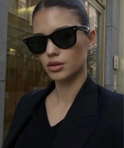 Modalucci Unisex Çapraz Kesim Wayfarer Parlak Klasik Güneş Gözlüğü