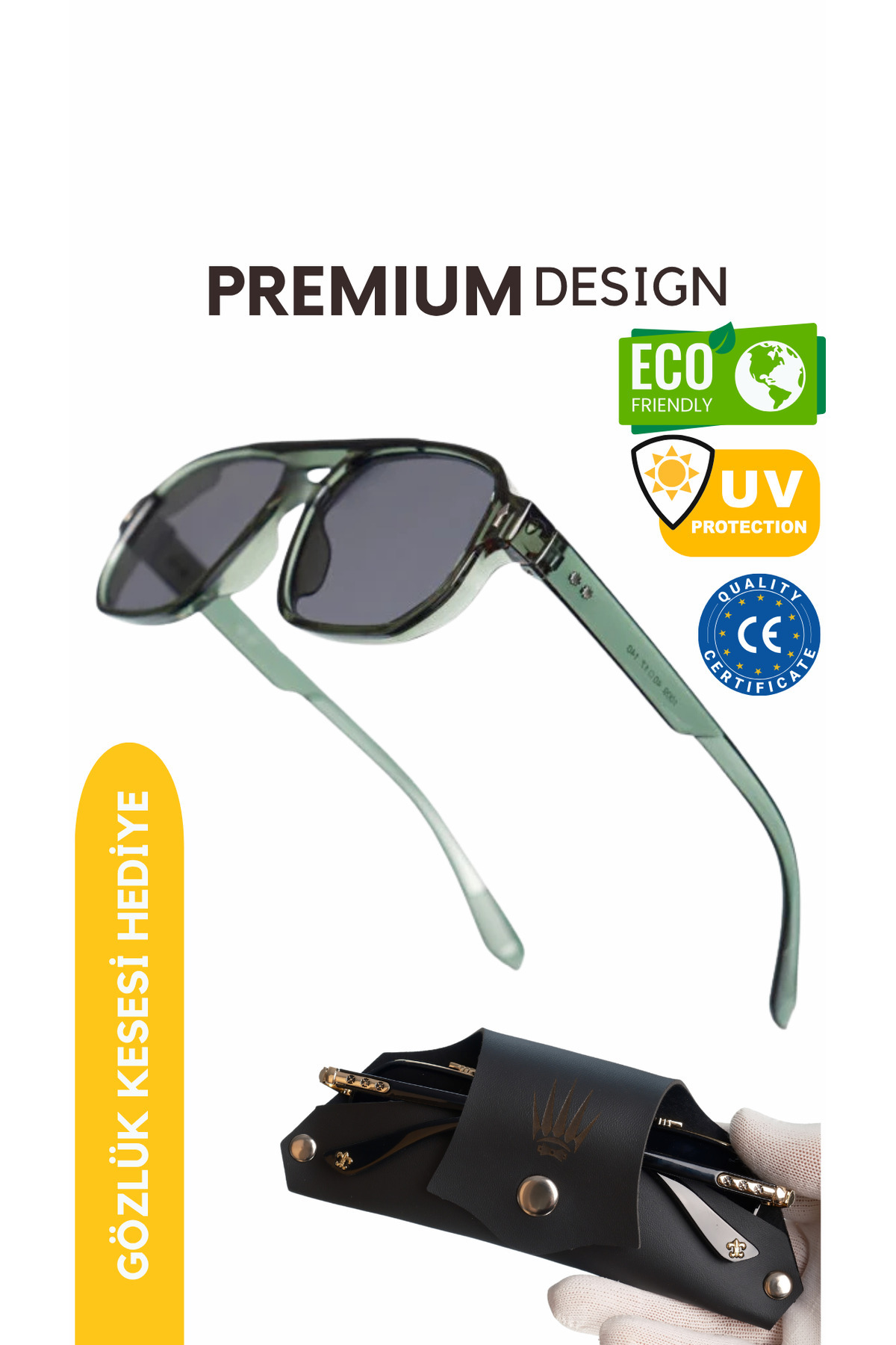 WATCHOFROYAL Royal Eyewear Re1009 Yeşil Güneş Gözlüğü
