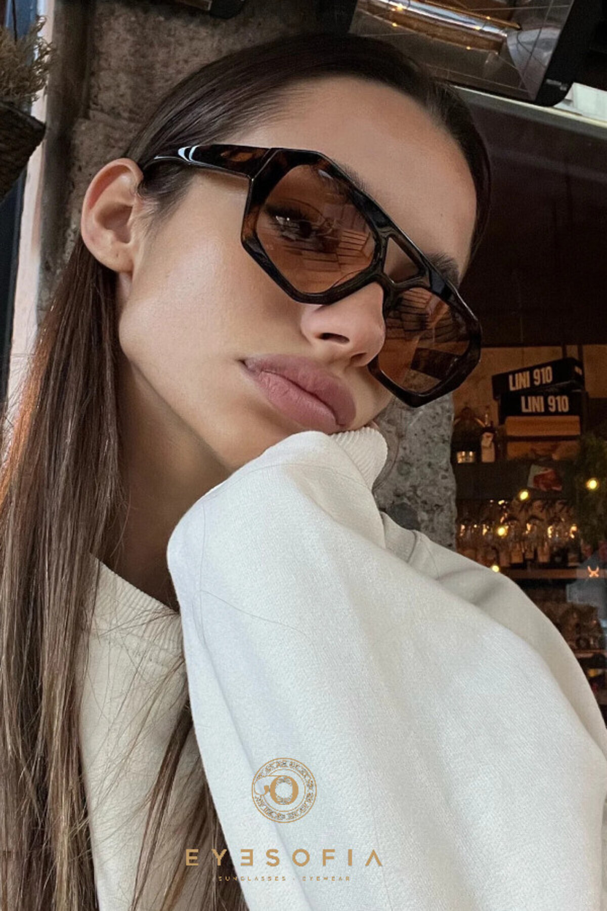 Eyesofia Wuhle Leopar Nude Kahverengi Unisex Güneş Gözlüğü