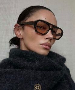Eyesofia Wuhle Leopar Nude Kahverengi Unisex Güneş Gözlüğü - Görsel 3