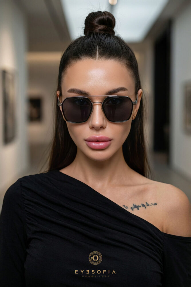 Eyesofia Ecs Unisex Siyah Kadın Erkek Uv400 Filtreli Ultra Hafif Güneş Gözlüğü - Görsel 2