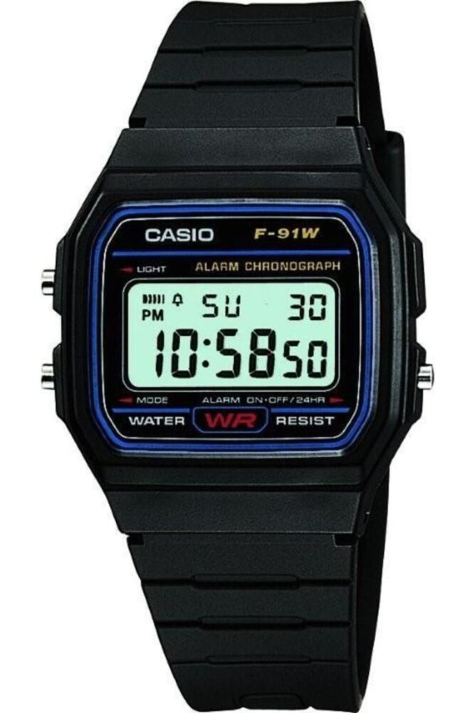 Casio F-91W-1DG ERKEK KOL SAATİ ( 2 Yıl Türkiye Tek Distribütörü Ersa Saat Garantilidir)