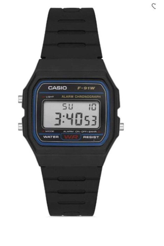 Casio F-91W-1DG ERKEK KOL SAATİ ( 2 Yıl Türkiye Tek Distribütörü Ersa Saat Garantilidir) - Görsel 2