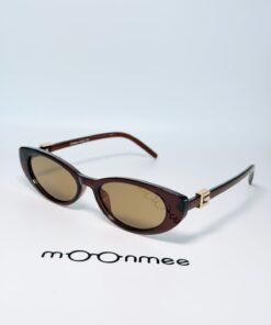MOONMEE GUXXE Kadın / Kız Cat Eye kahve Güneş Gözlüğü