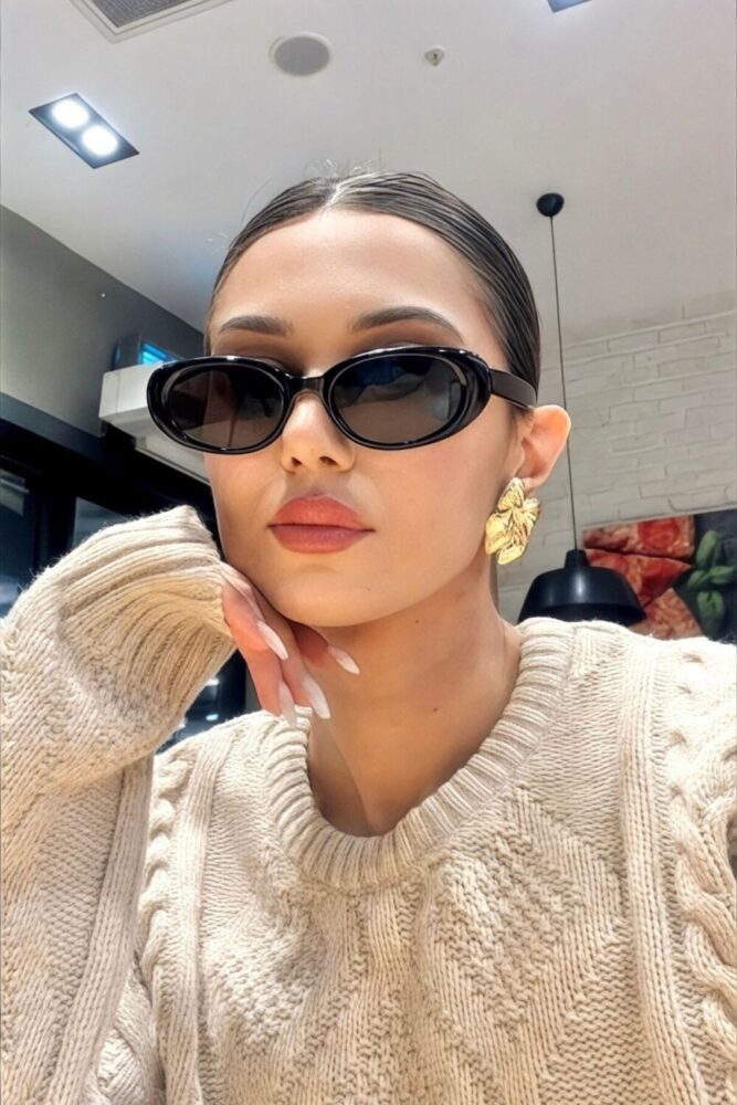 REN EYEWEAR Cat Eye Vintage Model Oval Güneş Gözlüğü Retro / Coolandbetter - Görsel 2