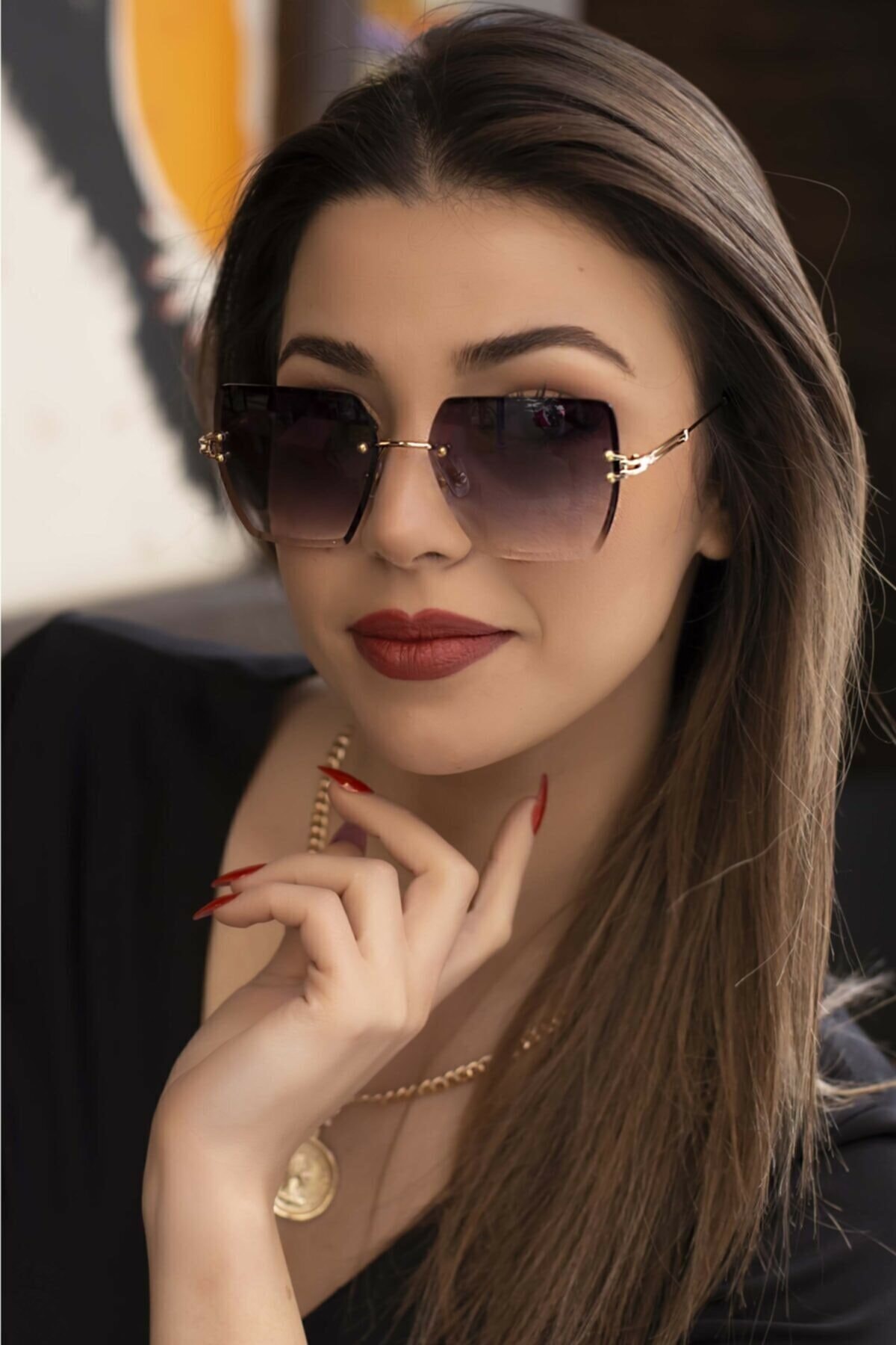 Zzla Avenas Kare Kristal Kesim Kadın Güneş Gözlüğü