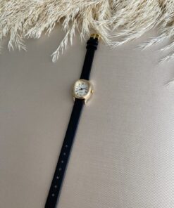 Alternative view of QUARTZ Retro Minimal Vintage Siyah Renk Kordon Kadın Kol Saati