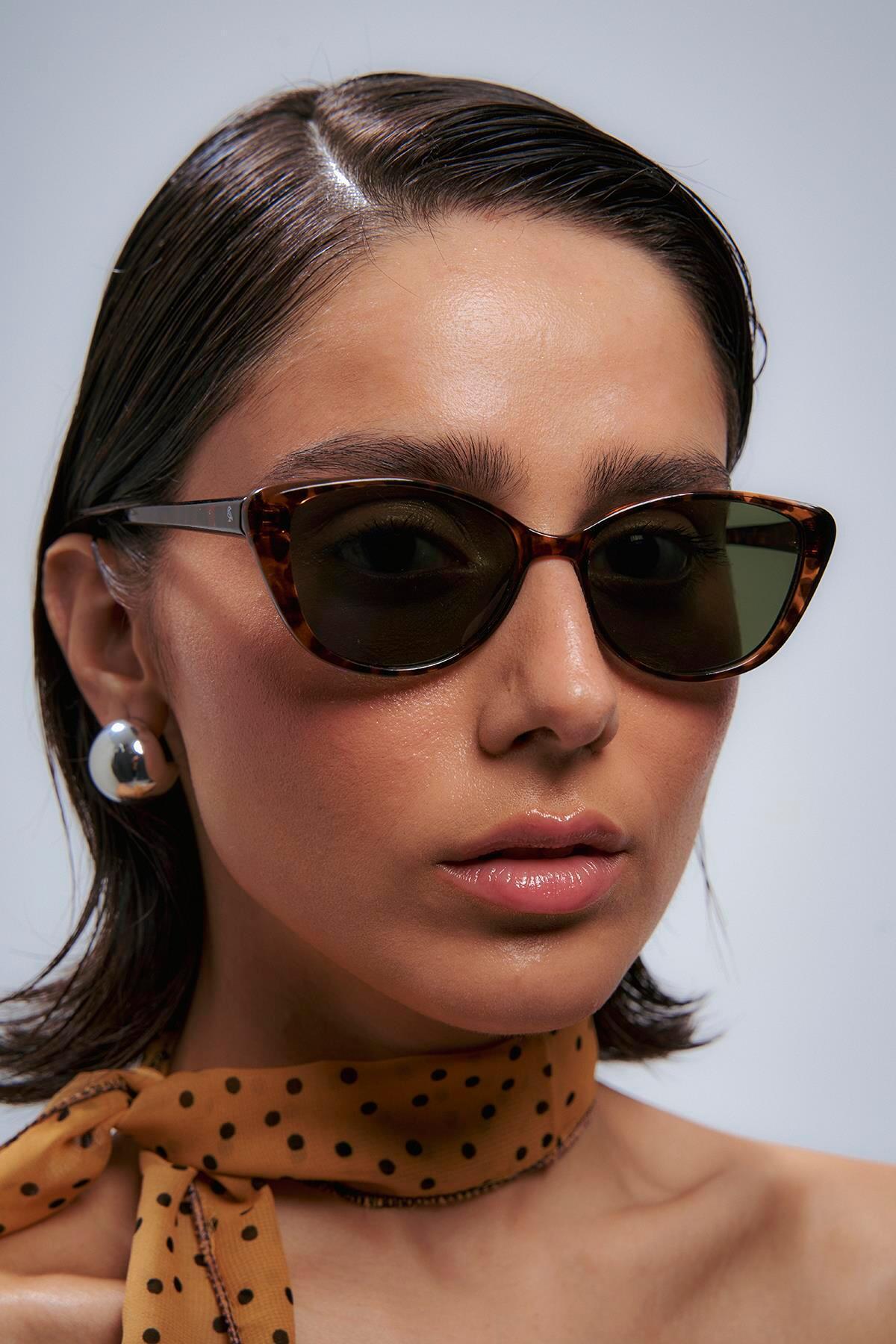 Bilge Karga Desa Leopard Green Güneş Gözlüğü