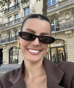 Alternative view of REN EYEWEAR Loren Slim Tasarım Ince Siyah Güneş Gözlüğü Popüler