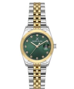 Daniel Klein Sarı Gümüş Retro Mini Rolex Kasa Kadın Kol Saati