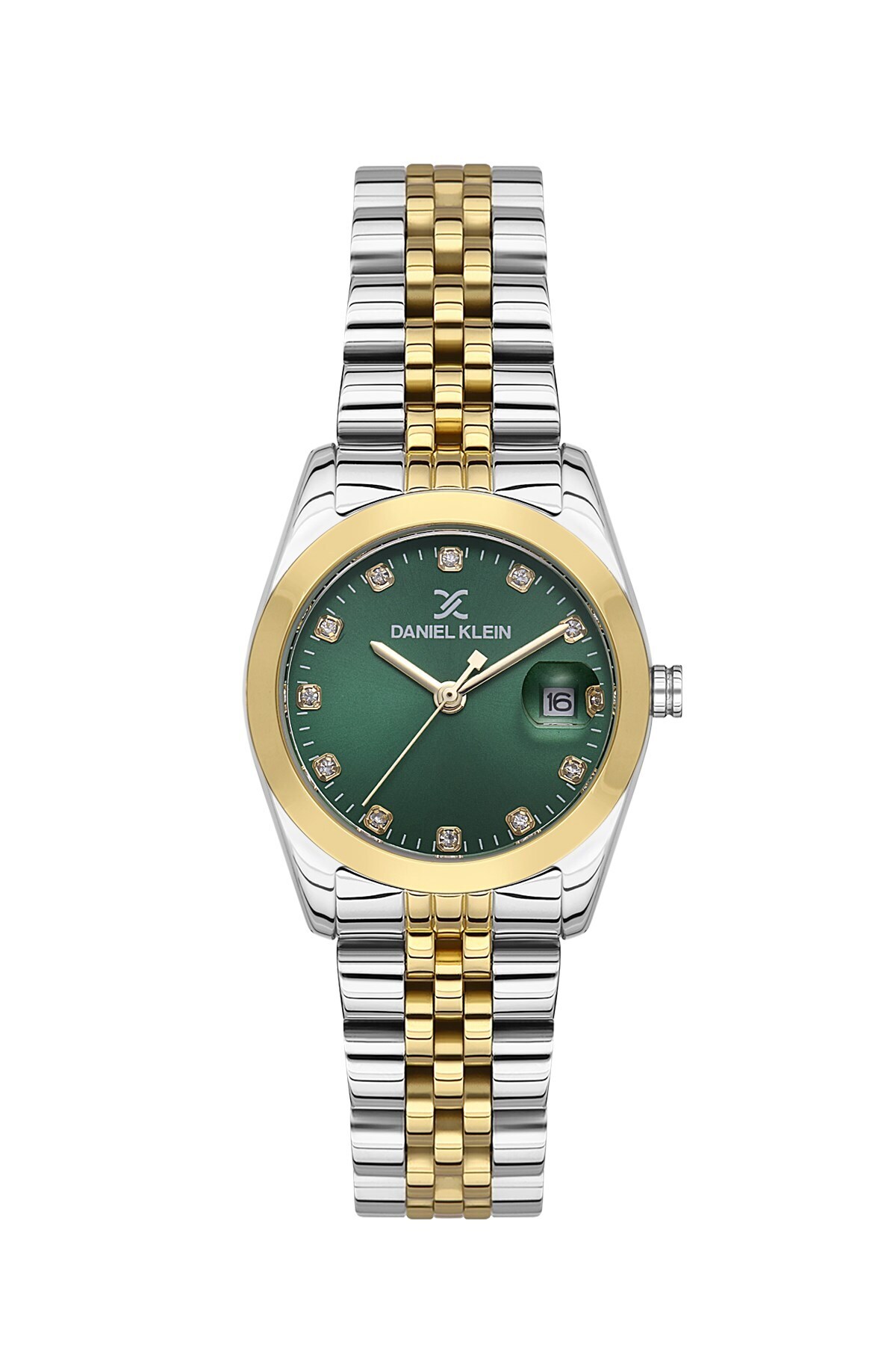 Daniel Klein Sarı Gümüş Retro Mini Rolex Kasa Kadın Kol Saati