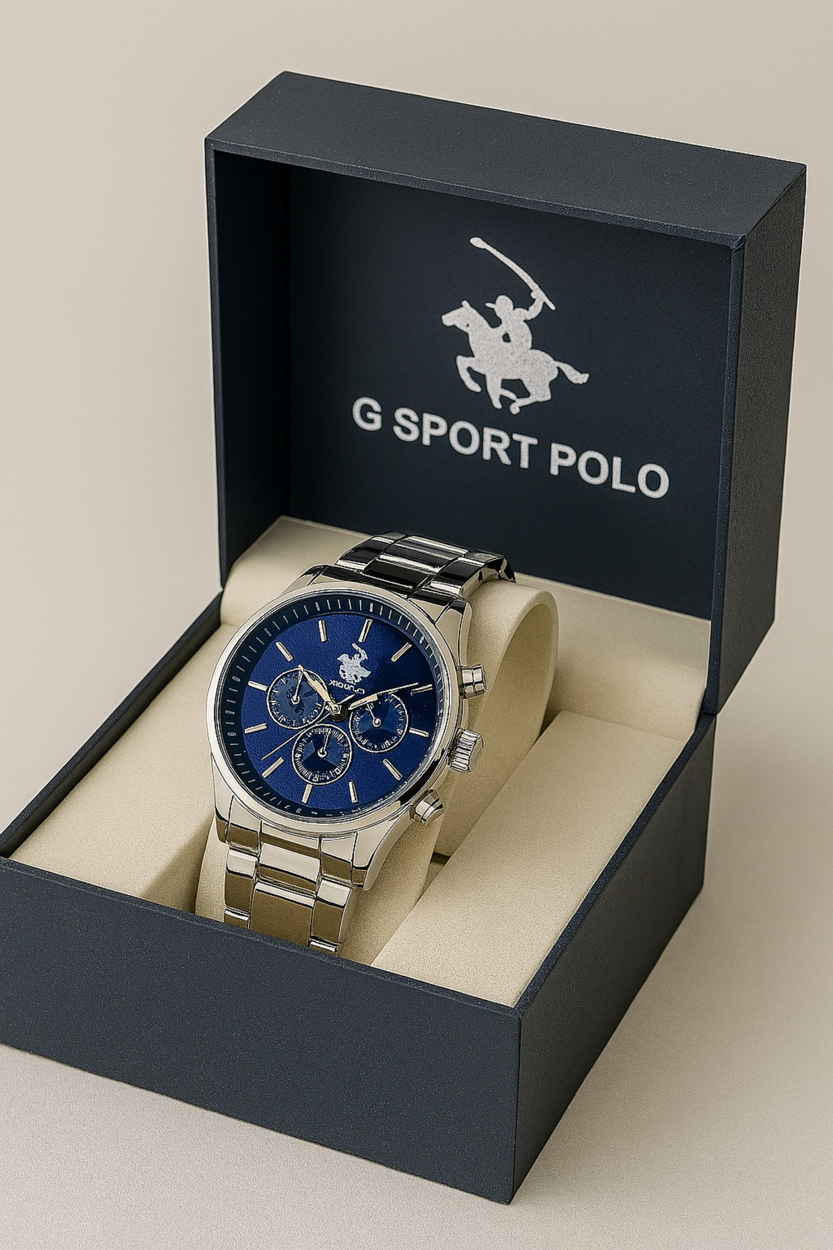G-Sport POLO Çelik Kordon Erkek Kol Saati - Görsel 3