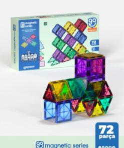 Go Toys Go Magnetic Series 72 Parça Manyetik Yapı Blokları Original - Mıknatıslı Manyetik Bloklar