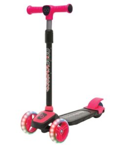Furkan Toys Cool Wheels Twist Led Işıklı 3 Tekerlekli Yükseklik Ayarlı PEMBE Scooter