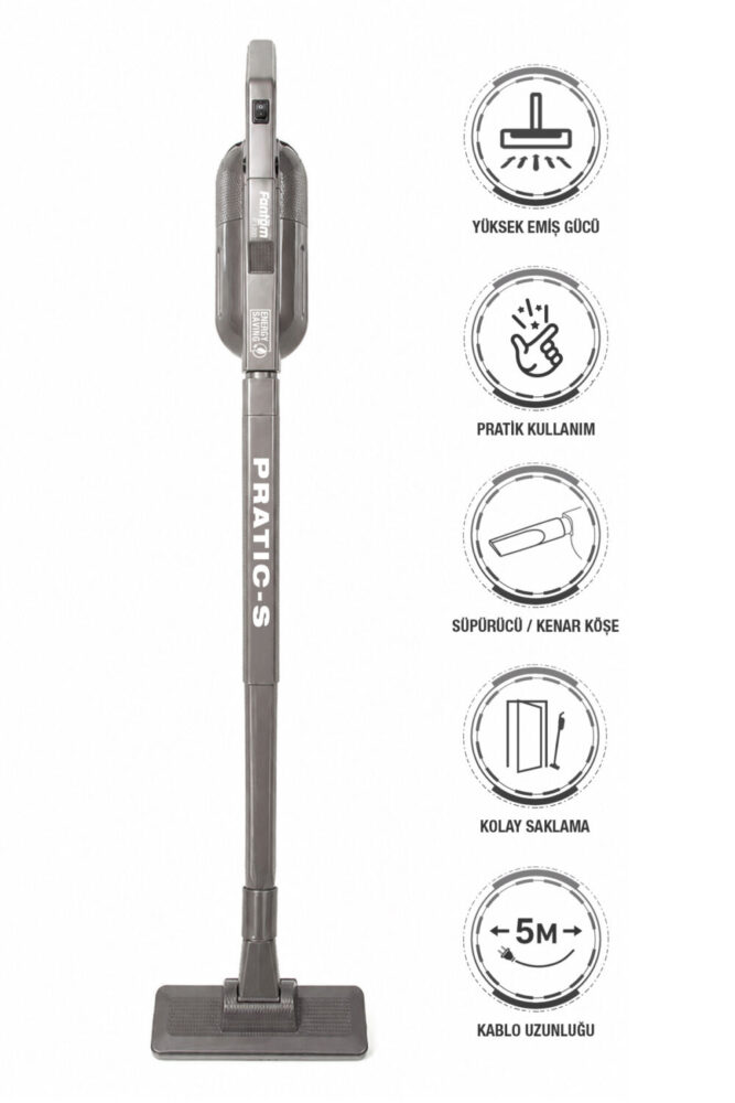 FANTOM Pratıc-S P1200 Toz Torbasız Dikey Süpürge Antrasit