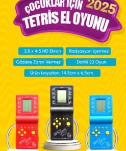 Genel Markalar Tetris Nostaljik Oyuncak Atari Tetris El Atarisi Unutulmayan Tetris Oyun basic fun
