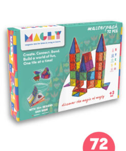 Magly Manyetik Yapı Blokları – Çocuklar İçin Renkli 3 Boyutlu 72 Parça Manyetik Karo Oyun Seti