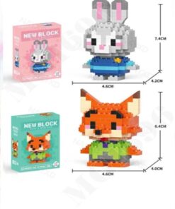 Bricks make a wise life Nick Wilde & Judy Hopps Bricks Orijinal Kutulu Gönderim