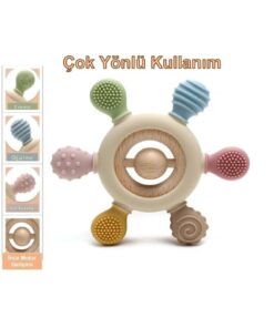 tutobaby Bebek Diş Kaşıyıcı Halka Dümen (BEJ RENK DİŞLİK)