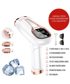 RİOMİ Ipl Buz Lazer Epilasyon 999.999 Atım Otomatik/manuel Dokunmatik Ekran Ağrısız Vücut Yüz Cihazı