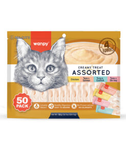 Wanpy 4 Lezzet Karışık Krema Kedi Ödülü 50*14Gr