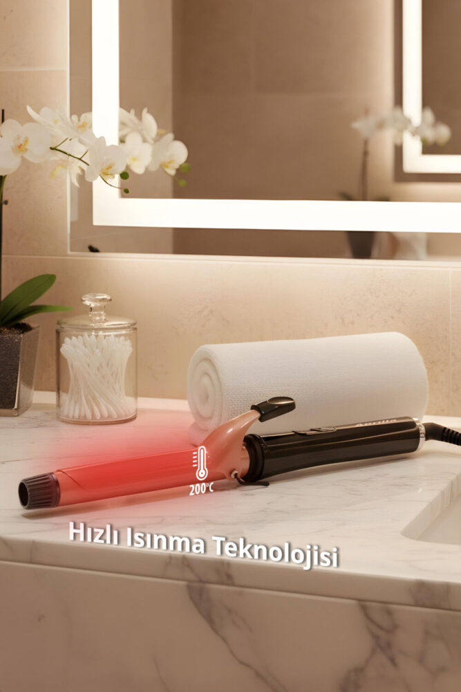 Aprilla AHS-2049 Profosyonel Seramik Plaka 25 Mm Saç Şekillendirici Maşa - Görsel 2