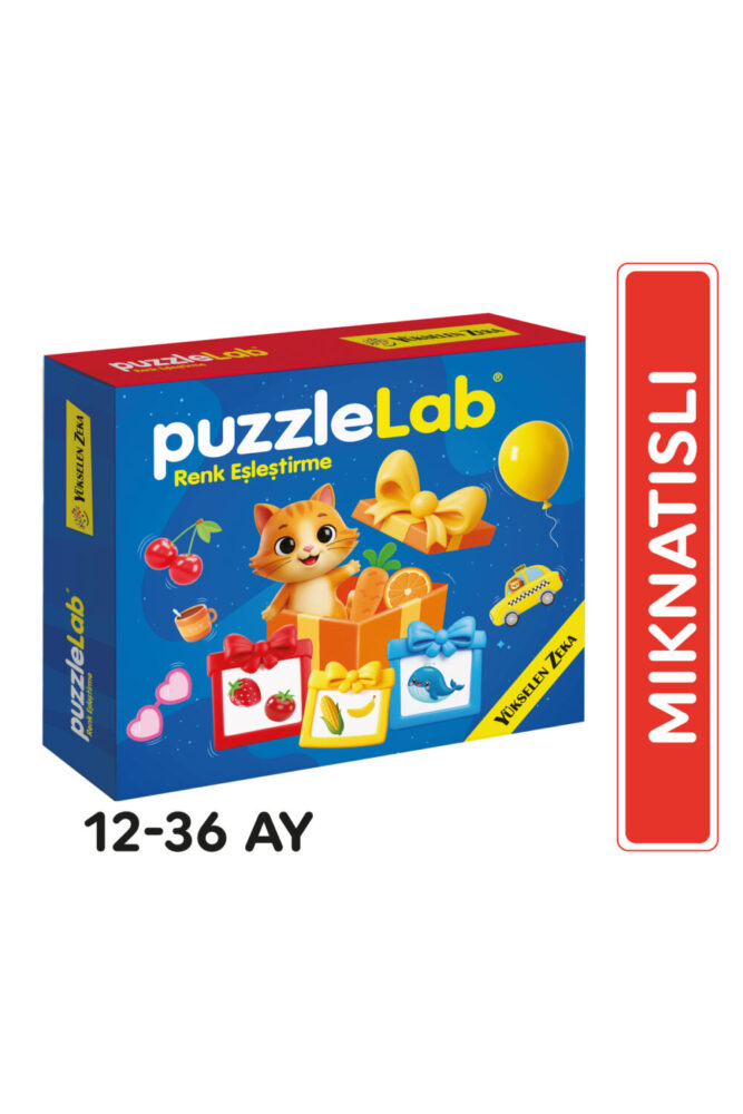 yükselen zeka 12-36 Ay PuzzleLab - İlk Renk Eşleştirme