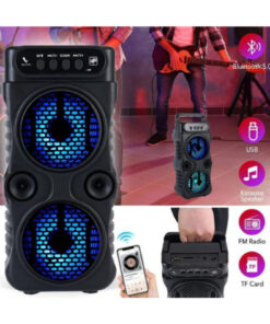 Alternative view of resolut Bluetooth Hoparlör Parti Hoparlörü Karaoke Mikrofon Hediyeli Işıklı Ses Bombası Radyo Usb Sd Girişli