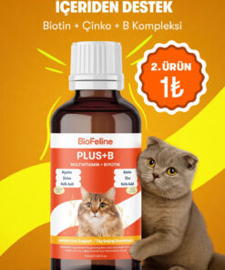 BioFeline Tüy Dökülmesi Azaltıcı ve Deri Sağlığı Destekleyici Kediler için Biotin & Çinko Damla 50 ml