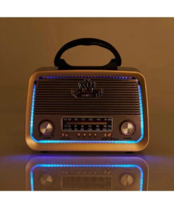 Genel Markalar Nostaljik Radyo Bluetooth Ledli Usb Sd Card Mp3 Radyo Çalar BT, one size