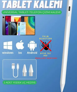 nextbuy Şarjlı Dokunmatik Kalem iOS Android Windows Uyumlu Tablet Telefon iPad Yazı Çizim Kalemi