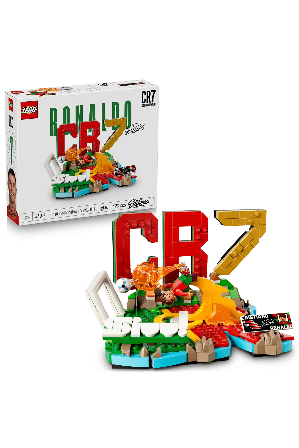 LEGO ® Editions Cristiano Ronaldo Unutulmaz Futbol Anları 43012 - 10+ için Oyuncak Yapım Seti (490P)