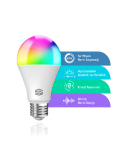 Şımart Akıllı Rgb Led Ampul Bluetooth 16m Renk, Ayarlanabilir Parlaklık - Görsel 3