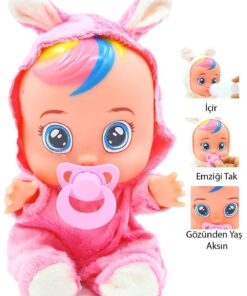 Global Toys Pembe Renk Ağlayan Ve Konuşan Roza Et Bebek