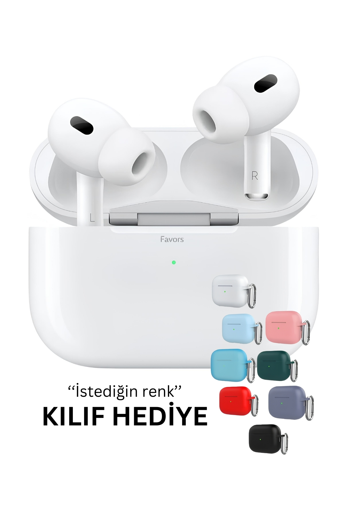 Favors Pro Ios Android Uyumlu Yeni Nesil Wireless Charge Bluetooth Kulaklık Kılıf Hediyeli