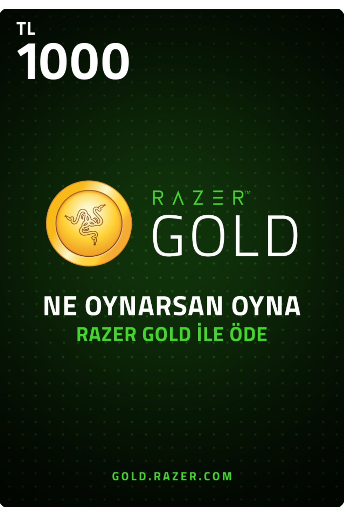 RAZER Rzr Gold Pin 1000 Tl