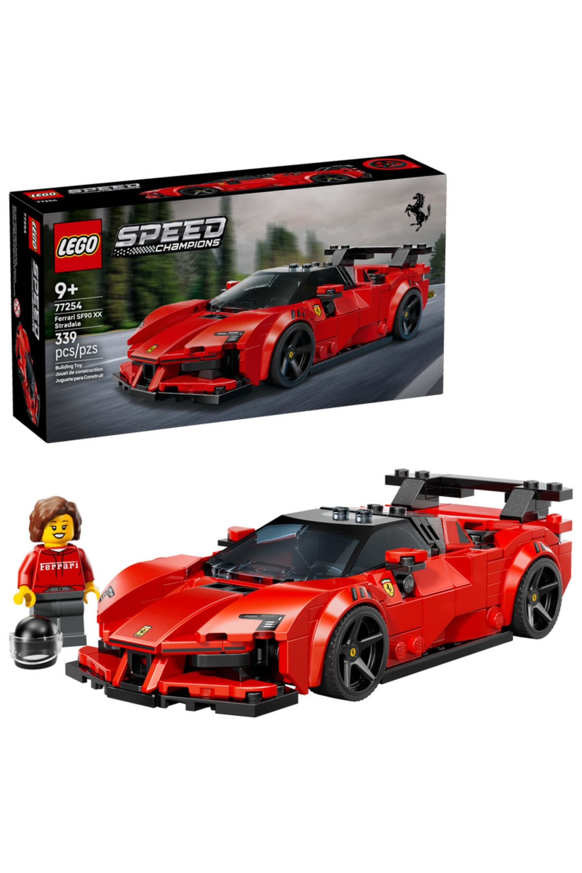 LEGO ® Speed Champions Ferrari SF90 XX Stradale Spor Araba 77254 - 9+ Oyuncak Yapım seti (339 Parça)