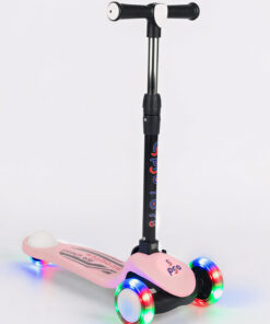 PRO Toys Işık/Ledli Üç Teker Yükseklik Ayarlanabilir ve Katlanabilir Fren Sistemli Çocuk Scooter