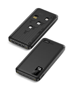 Alternative view of Powerway Orjinal 10.000 mAh Kendinden Kablolu ve Telefon Standlı Şarj Göstergeli Siyah Taşınabilir Powerbank