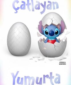 HEDİYEVİM Stitch Sürpriz Figür Yumurta Stitch Çatlayan Sürpriz Yumurta 1 ADET