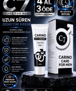 Carino E Bella Carino C7 Care For Men Cream 20 ML – Uzun Süren Deneyim Kremi