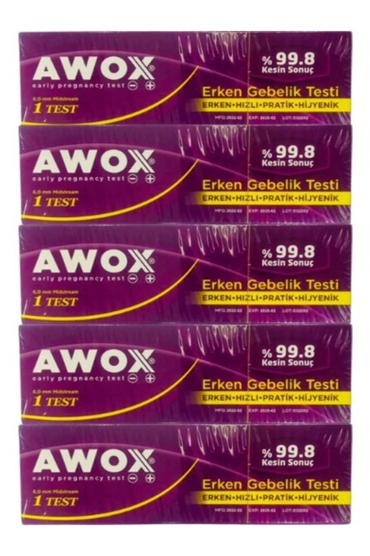 AWOX Erken Geblik Testi .8 Kesin Sonuç X 5 Adet Test5