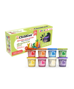 ChildGen Doğal Oyun Hamuru - Mini-Cup- 8'li Set (8x65gr)
