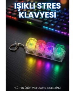 NEBİL HOME Işıklı Klavye-Stres Giderici Anahtarlık