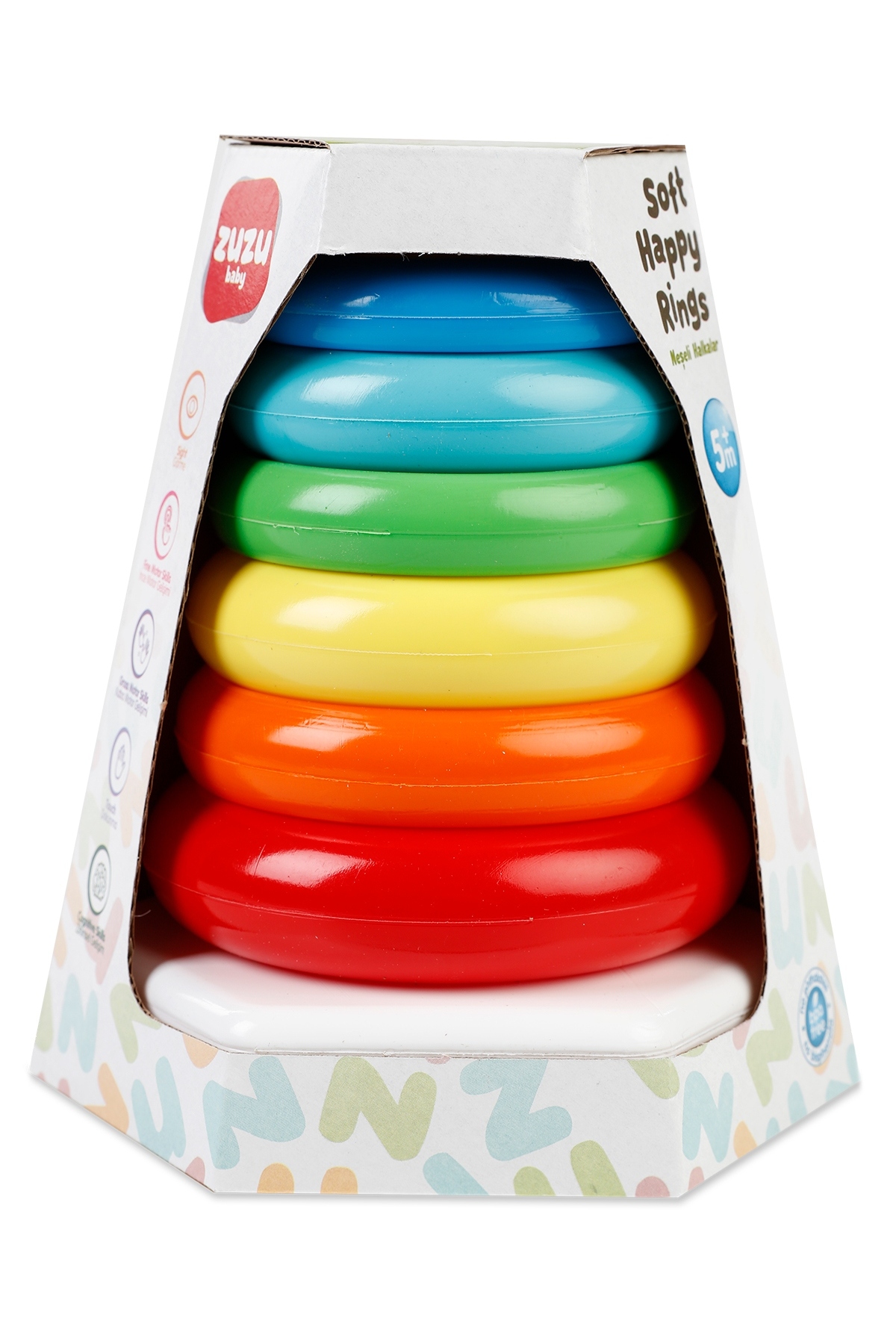 Zuzu Toys 4106 Neşeli Halkalar 6 Adet Renkli Halka