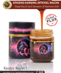 ALPHA EVERSTRONG Blvck Limitsiz Çikolatalı Bitkisel Karışım Kuvvet Macun Kavanoz (240 Gr)