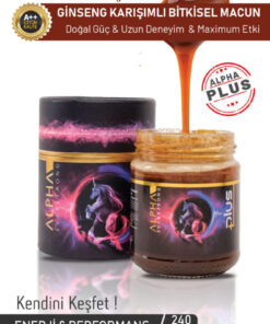 ALPHA EVERSTRONG Blvck Limitsiz Çikolatalı Bitkisel Karışım Kuvvet Macun Kavanoz (240 Gr)