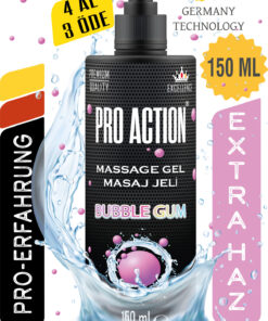 Pro Action Kayganlaştırıcı Masaj Jel Bubble Gum Massage Gel Premium Quality